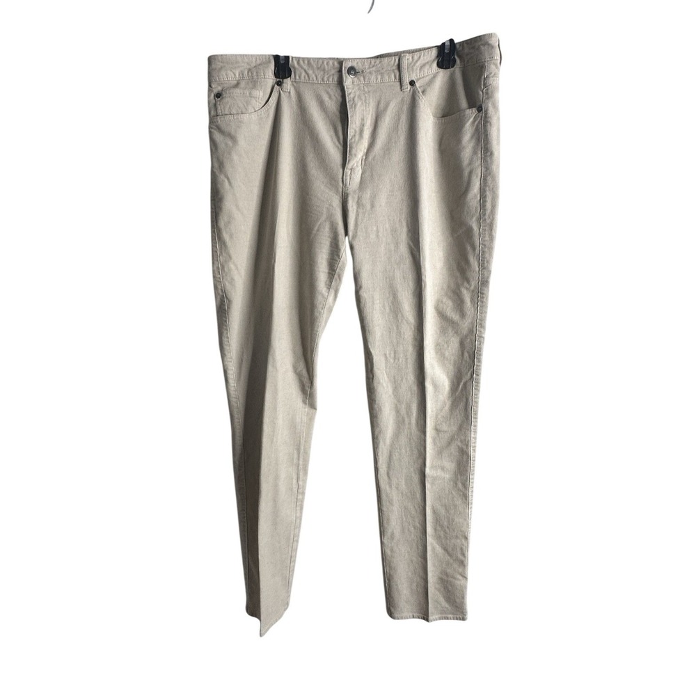 Peter Millar Mens 38 Sand Beige Fine Wale Corduroy 5-Pocket Pants Straight Leg